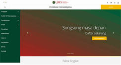 Desktop Screenshot of pascasarjana.umy.ac.id