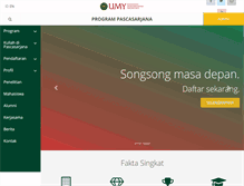 Tablet Screenshot of pascasarjana.umy.ac.id